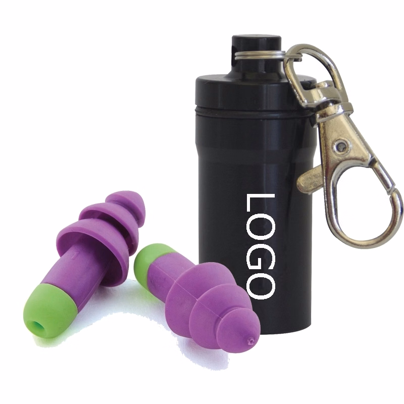 Reusable Uncorded Earplugs in Metal Case