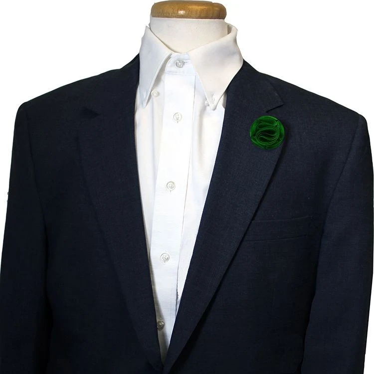 Kelly Green Floral Pin 1