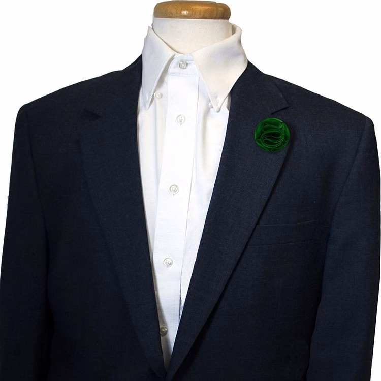 Kelly Green Floral Pin