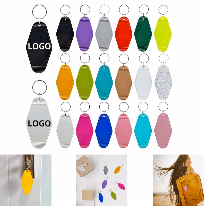 Blank Hotel Vintage Motel Keychain