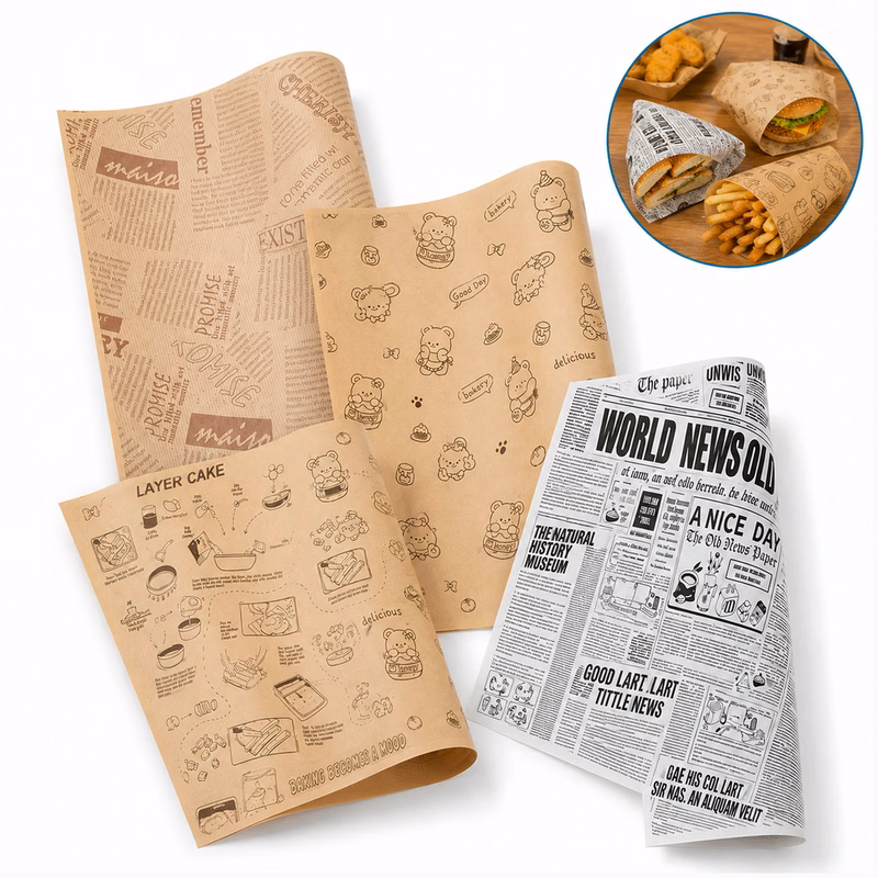 Custom Printed Greaseproof Food Paper