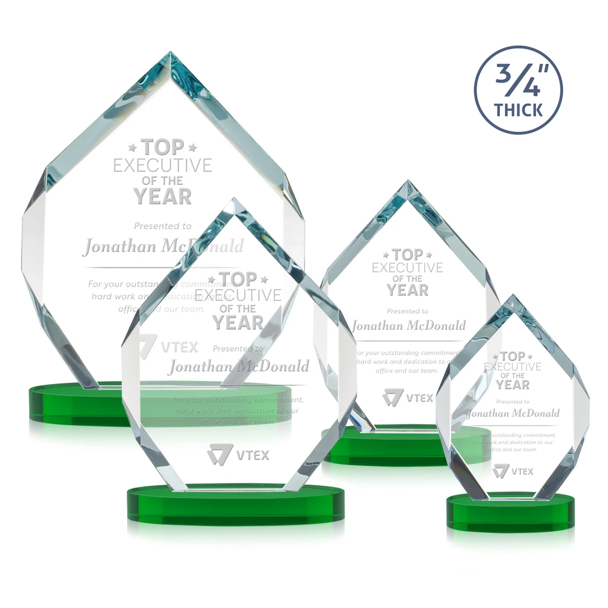 Royal Diamond Award on Alberton Base - Green 1