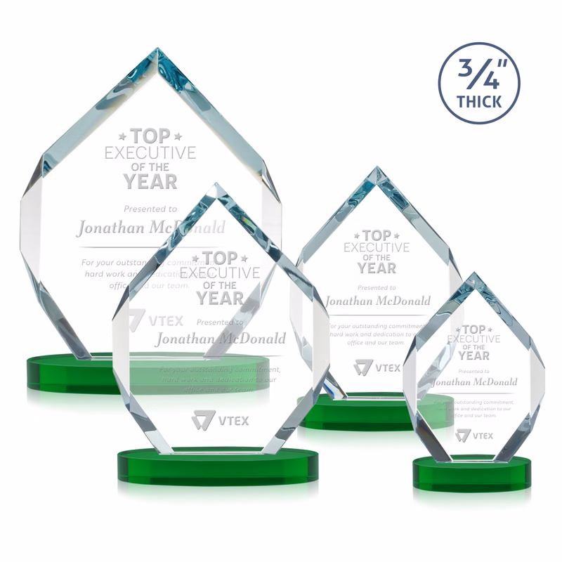Royal Diamond Award on Alberton Base - Green