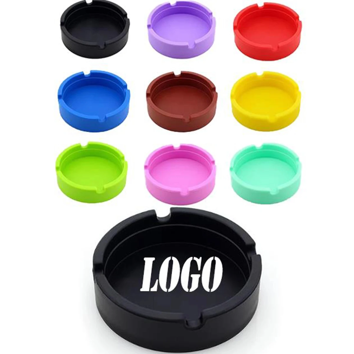 Silicone Ashtray Round 1