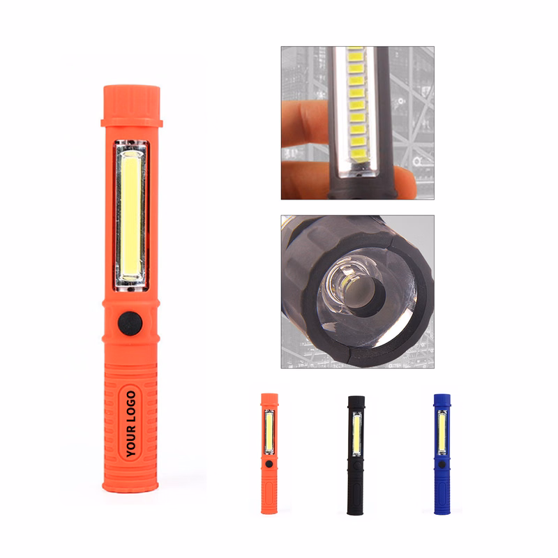 Magnetic Worklight Flashlight With Clip Dual Mode