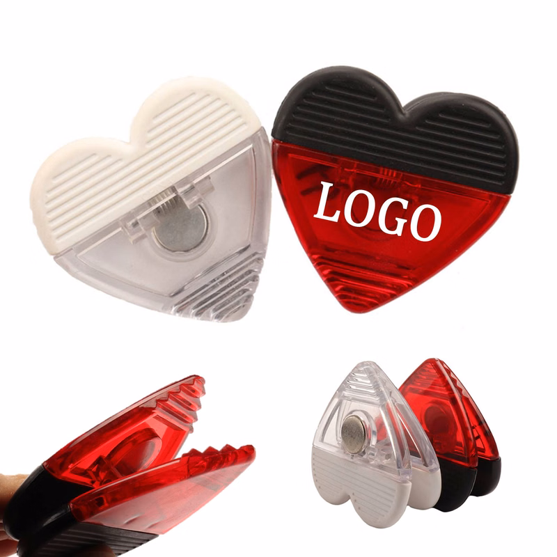Love Heart Shaped Magnetic Memo Clip