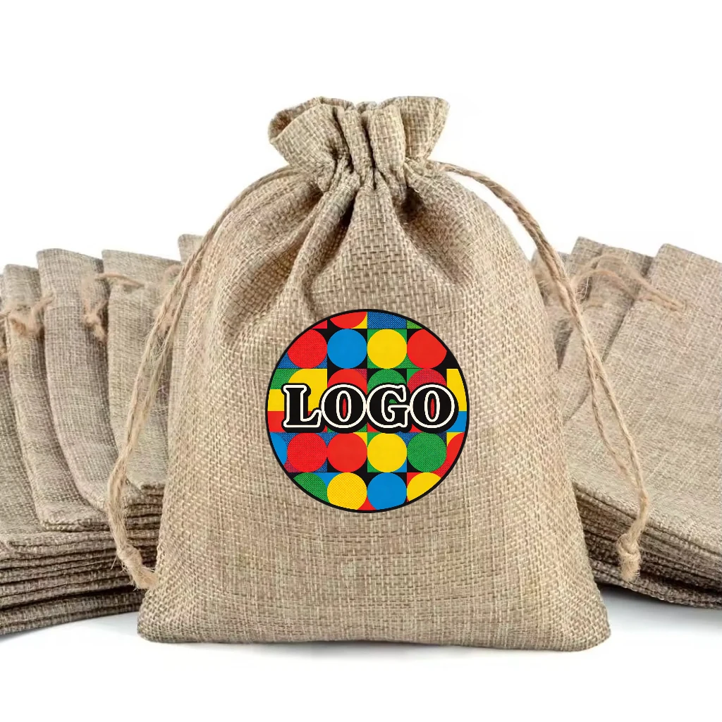 Linen Drawstring Gift Bag 1