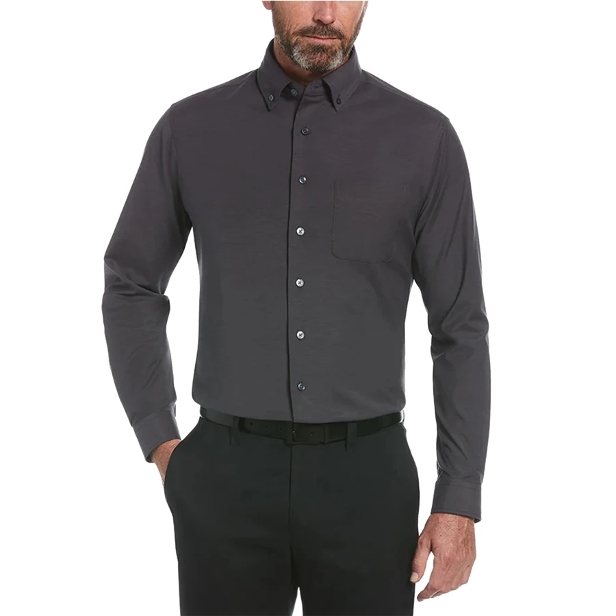 Perry Ellis Heathered Woven Shirt 1
