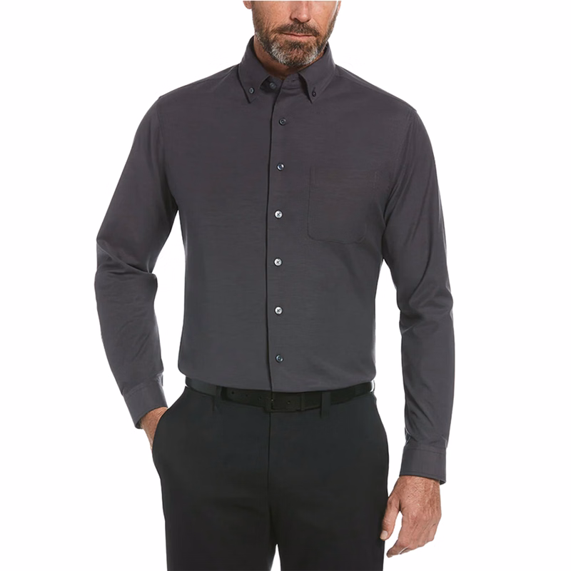 Perry Ellis Heathered Woven Shirt
