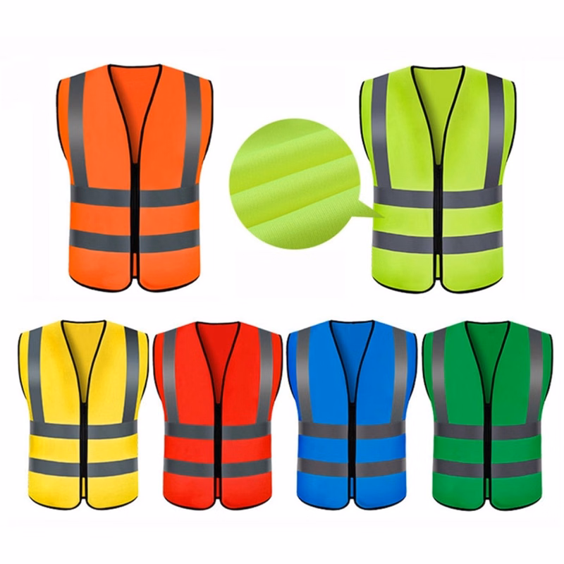 Reflective zipper vest