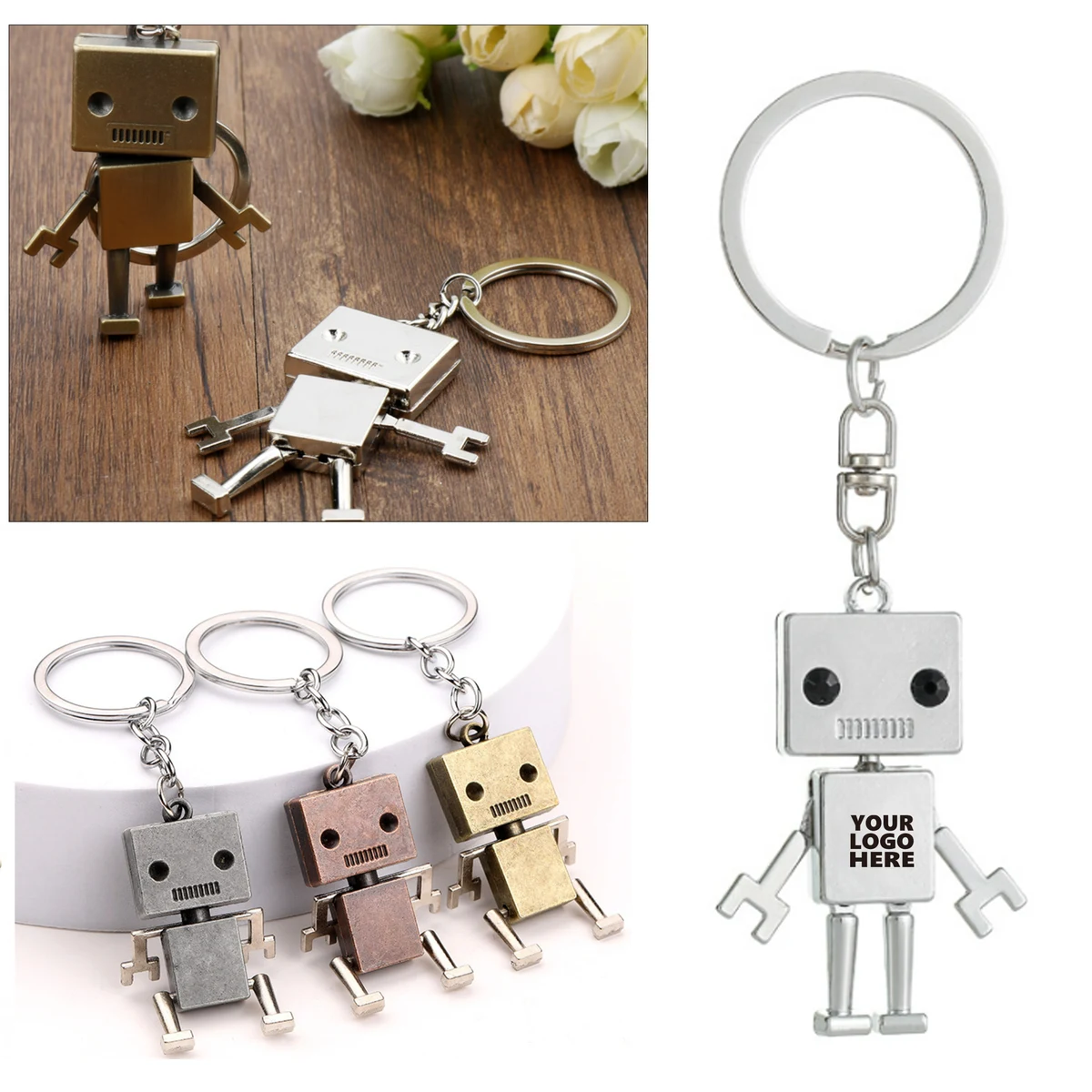 Robot Style Key Charm 1