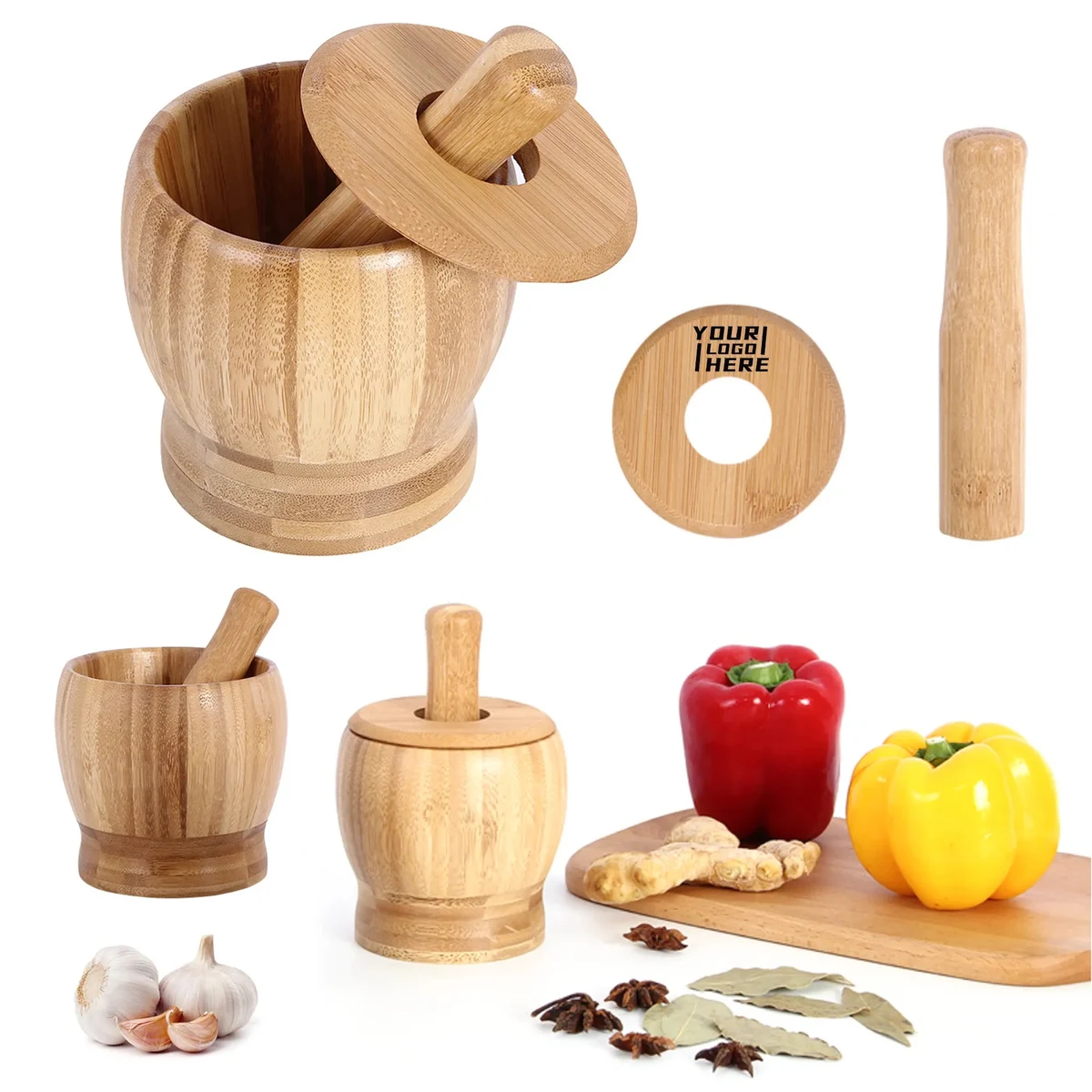 Custom Wooden Garlic Masher 1