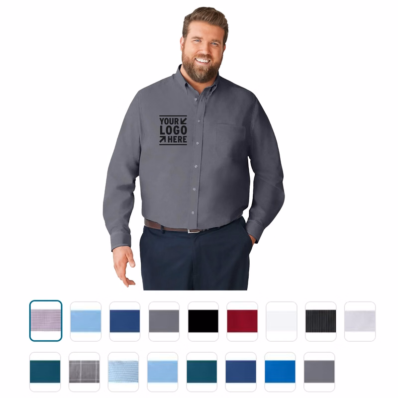 Men's Big & Tall Wrinkle Free Long Sleeve Dress Shirt