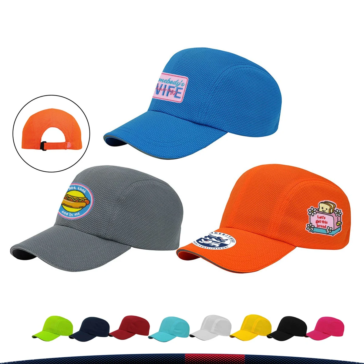 Bolicry Athletic Moisture Wicking Mesh Cap 1