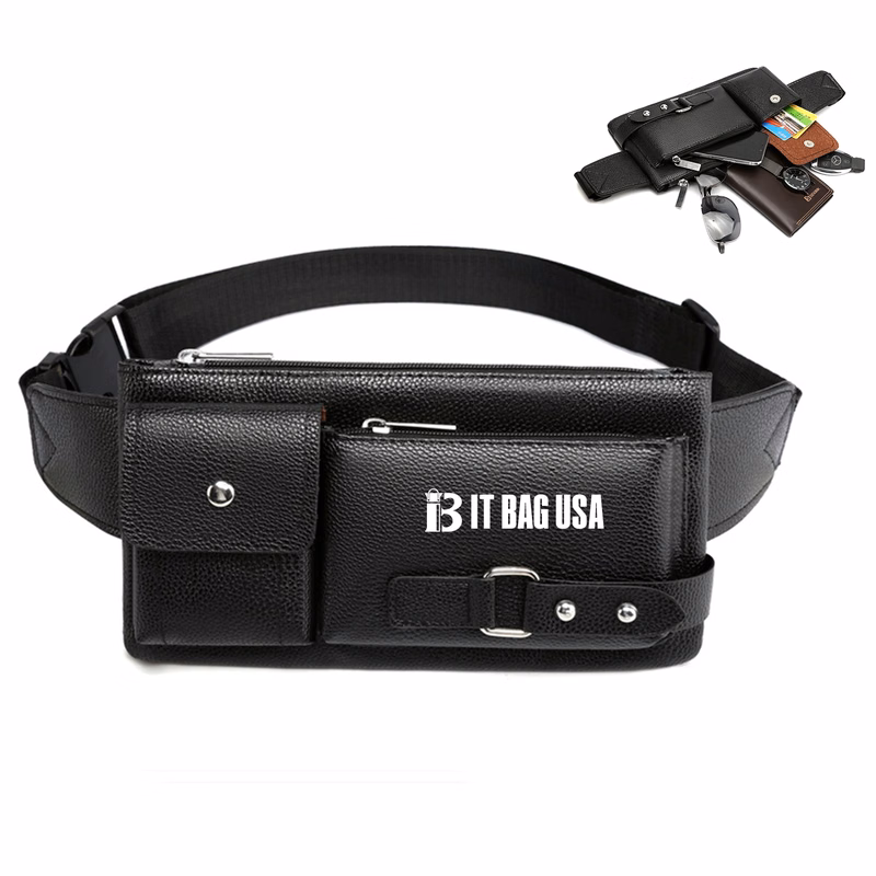 Men'S Pu Chest Bag