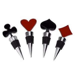 Elegant Alloy Poke Mark Wine Stopper Cork Unique Shapes