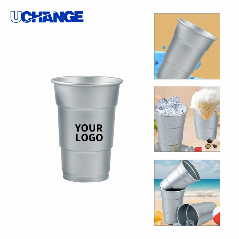 Aluminum Pint Cup 16 Ounce Recyclable Design