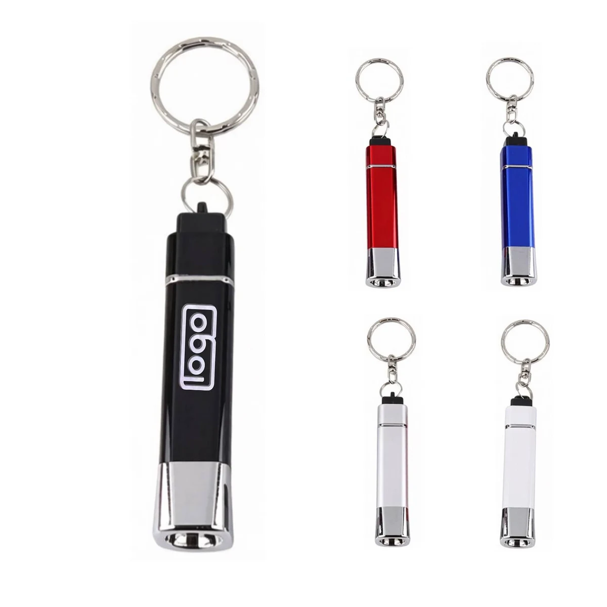 Portable Square LED Keychain Flashlight 1
