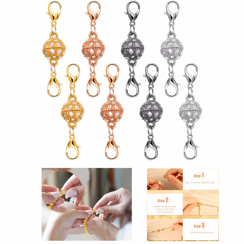 Magnetic Jewelry Clasp Charms with Lobster Clasp
