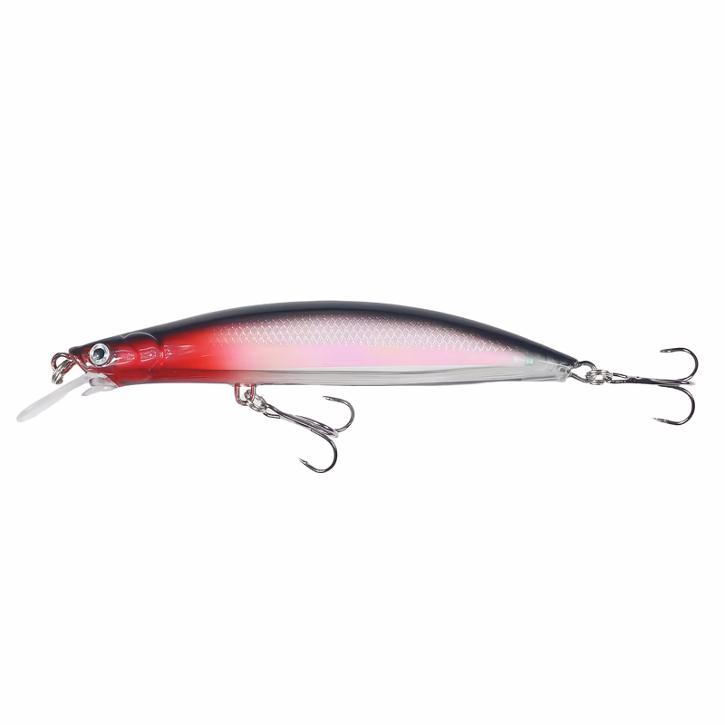 22g Laser Painted Minnow Hard Lure Bait with Sharp Hooks for Long Casting