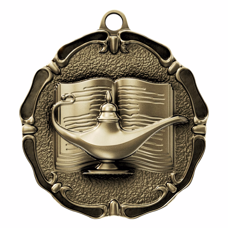 Limited Edition Medal - Book & Lamp