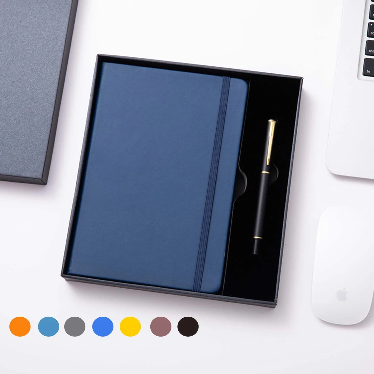 Leather Notebook With Pen Gift Set 1