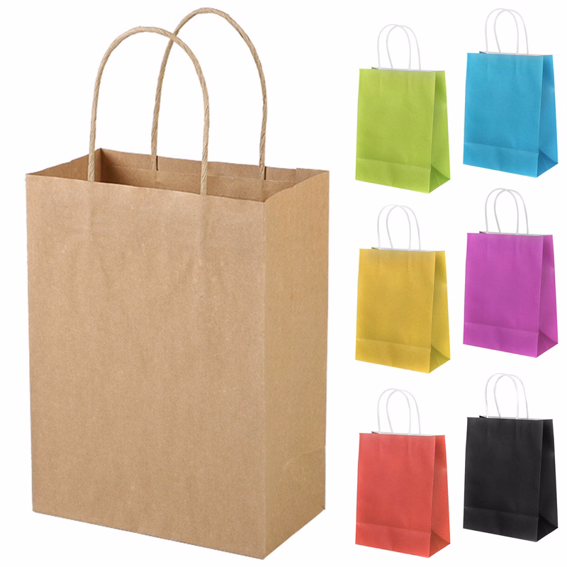 Small Paper Handle Tote Bags