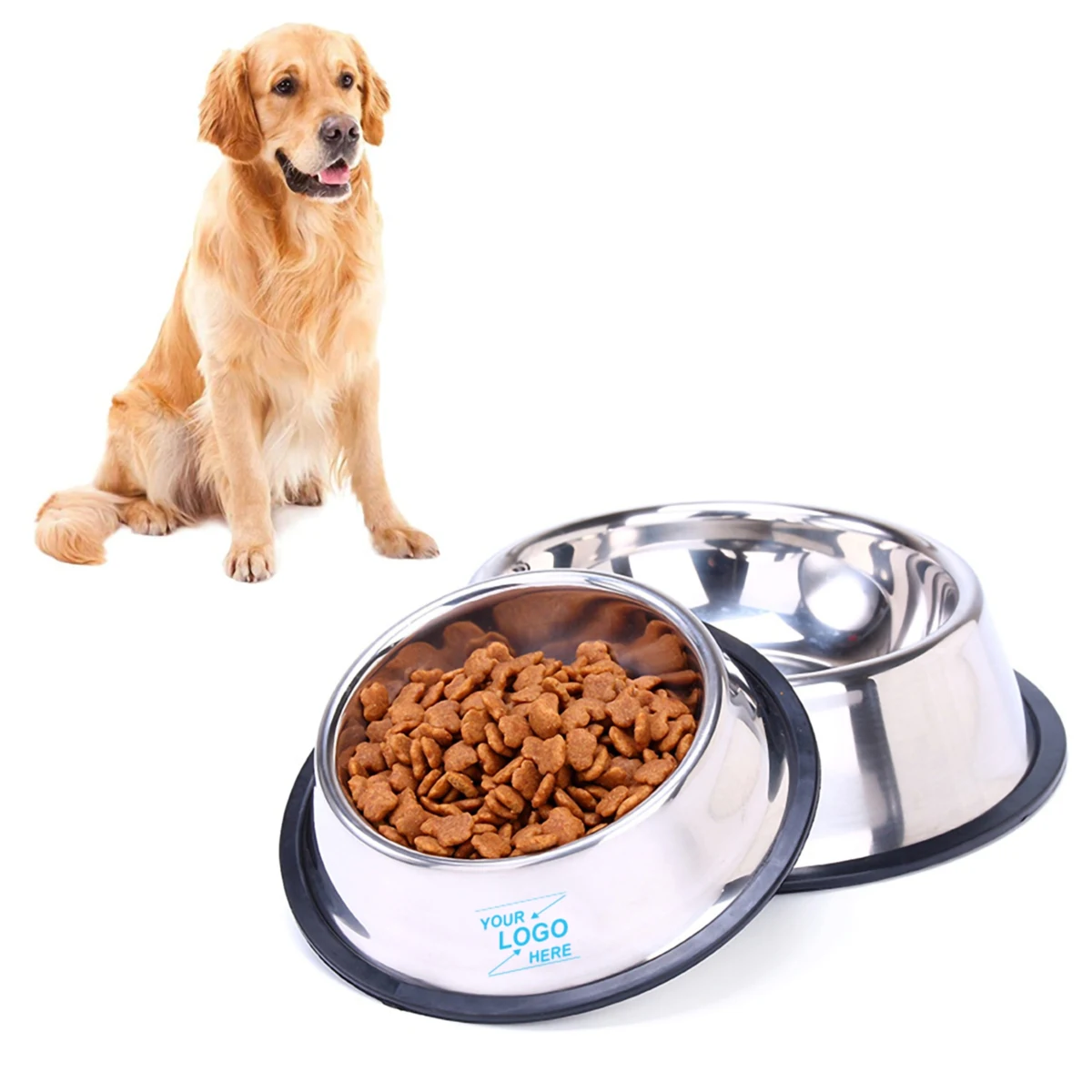 7" Stainless Steel Dog Bowl 1