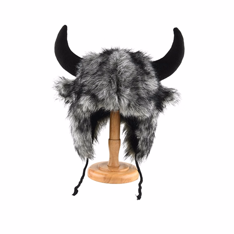 Warm And Cold-Proof Horn Hat Ear Protection Anti-Freeze Cap
