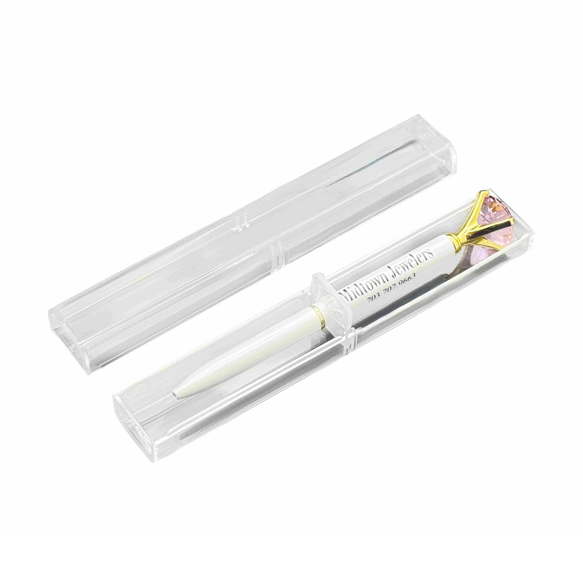 Single Pen Set Clear Box with Diamond-III Pen 1