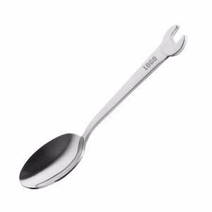 Creative Stainless Steel Spoon With Wrench Design