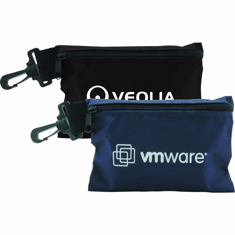 Zippered Valuables Clip on Pouch