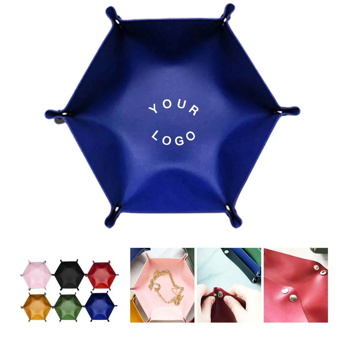 Durable PU Leather Foldable Storage Container 1