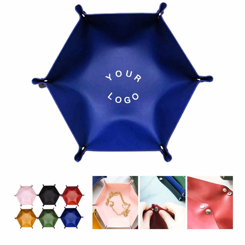 Durable PU Leather Foldable Storage Container