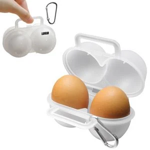 Dual Egg Container Holder With Carabiner 1