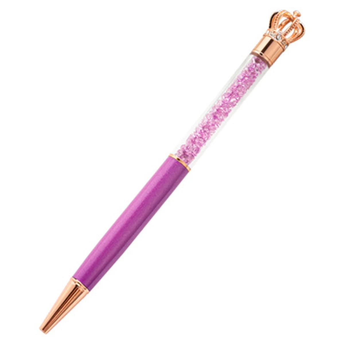 Crown Refills Diamond Crystal Stone Metal Ballpoint Pen 1