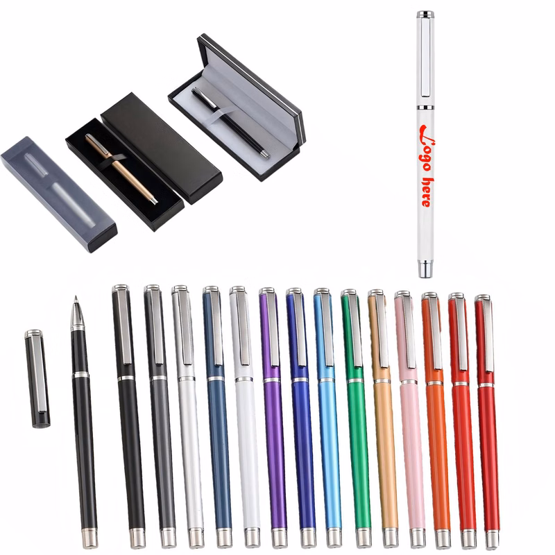 Premium Soft-Touch Metal Pen Gift Set with Laser Engraving