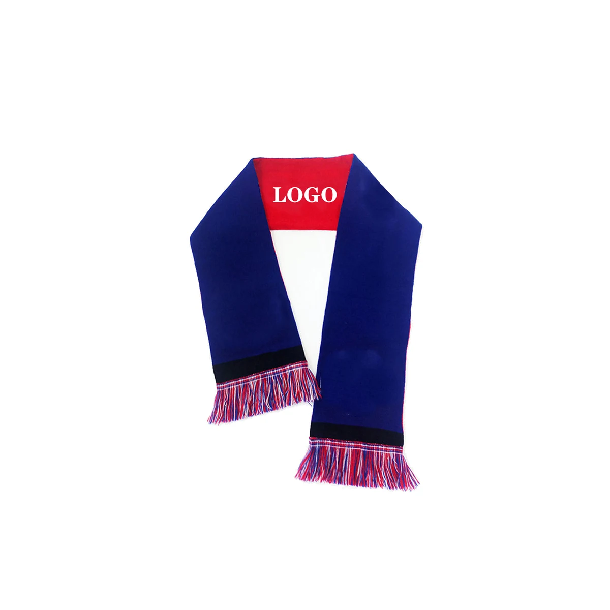 Full-color Polyester Tassel Scarf 1