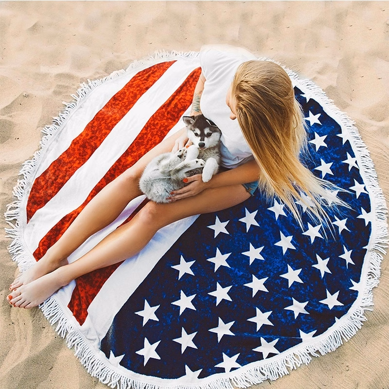 60 Inch oversized Round Beach Towel