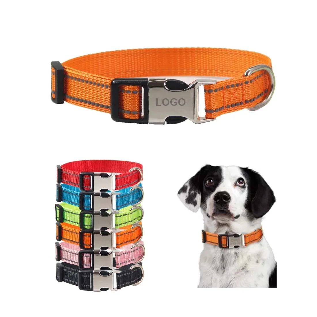 Dog Collar with Metal Buckle 1
