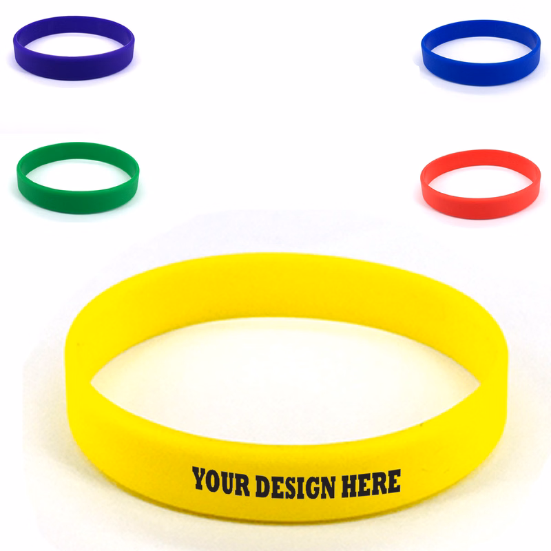 Silicone Color-Filled Wearable Bands
