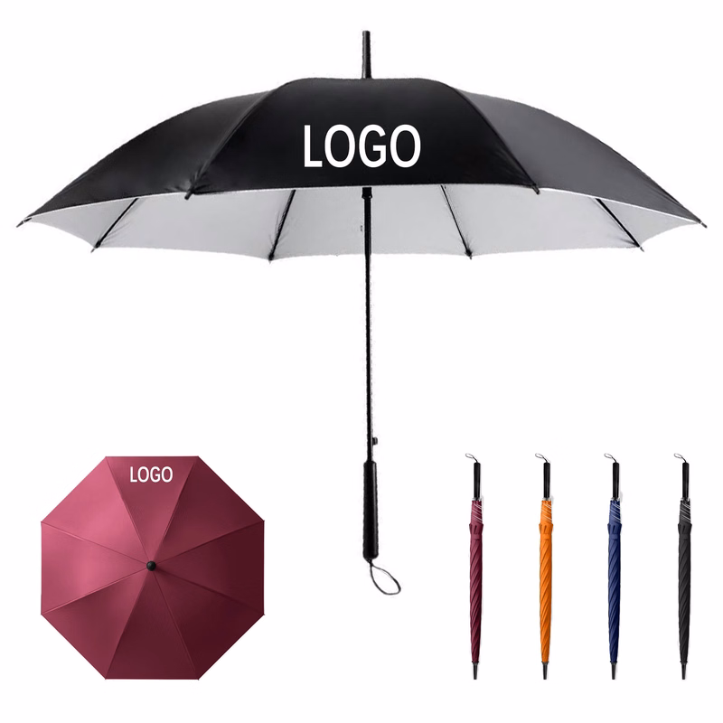 MOQ10 Automatic Long Handle Golf Umbrella 8 Ribs 39.37"