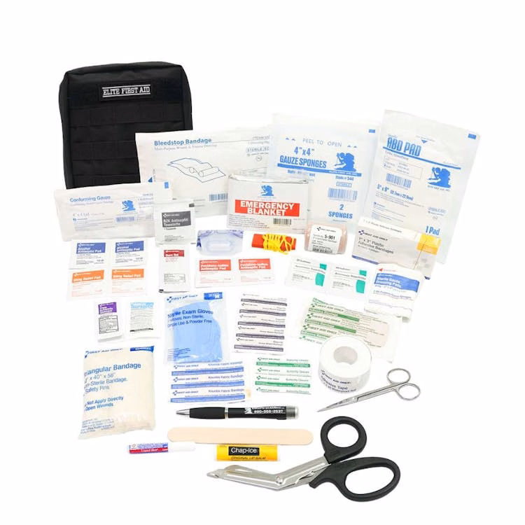 General Purpose First Aid Kits 71 Pieces - Black