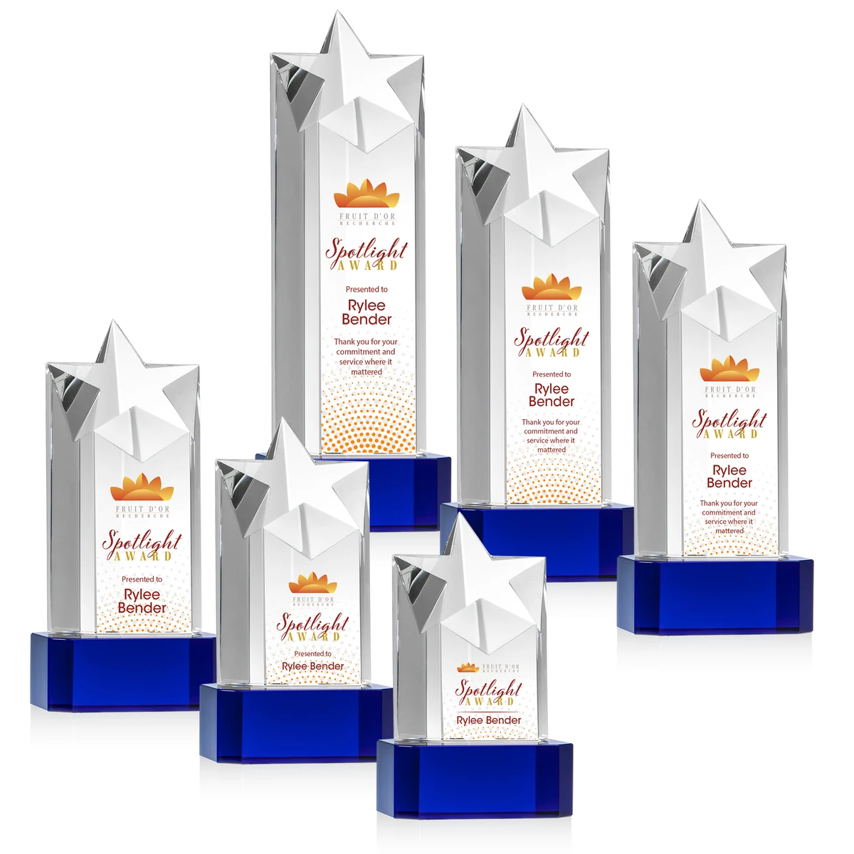 Berkeley VividPrint™ Award on Padova Base - Blue 1