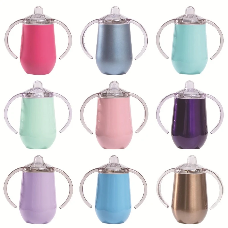 10 OZ Stainless Steel Baby Sippy Trumbler 1