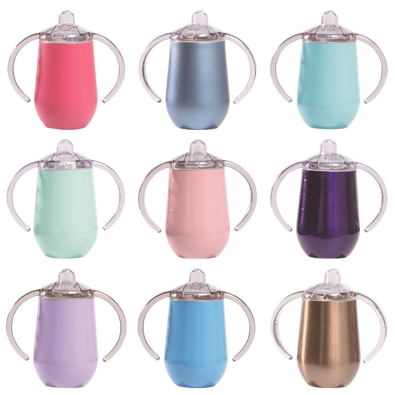10 OZ Stainless Steel Baby Sippy Trumbler
