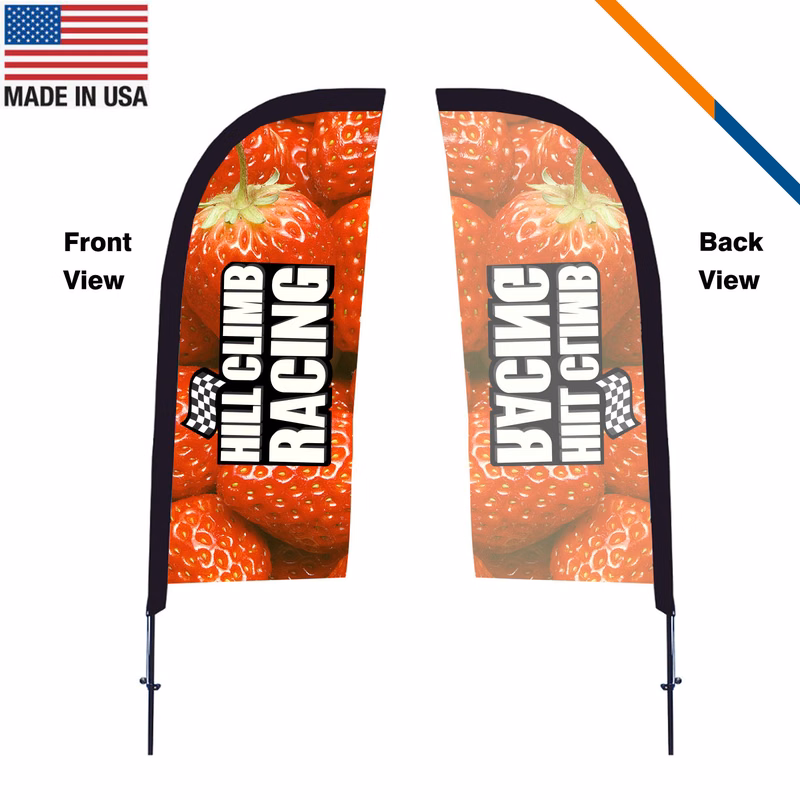 7' Aquarius Single-Sided Straight Flag