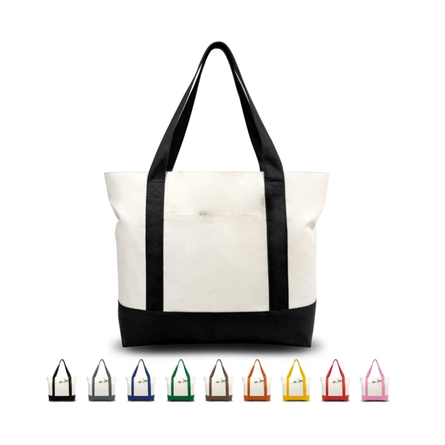 Custom Cotton Canvas Bag for Shopper, custom tote bag with logo imprint 1