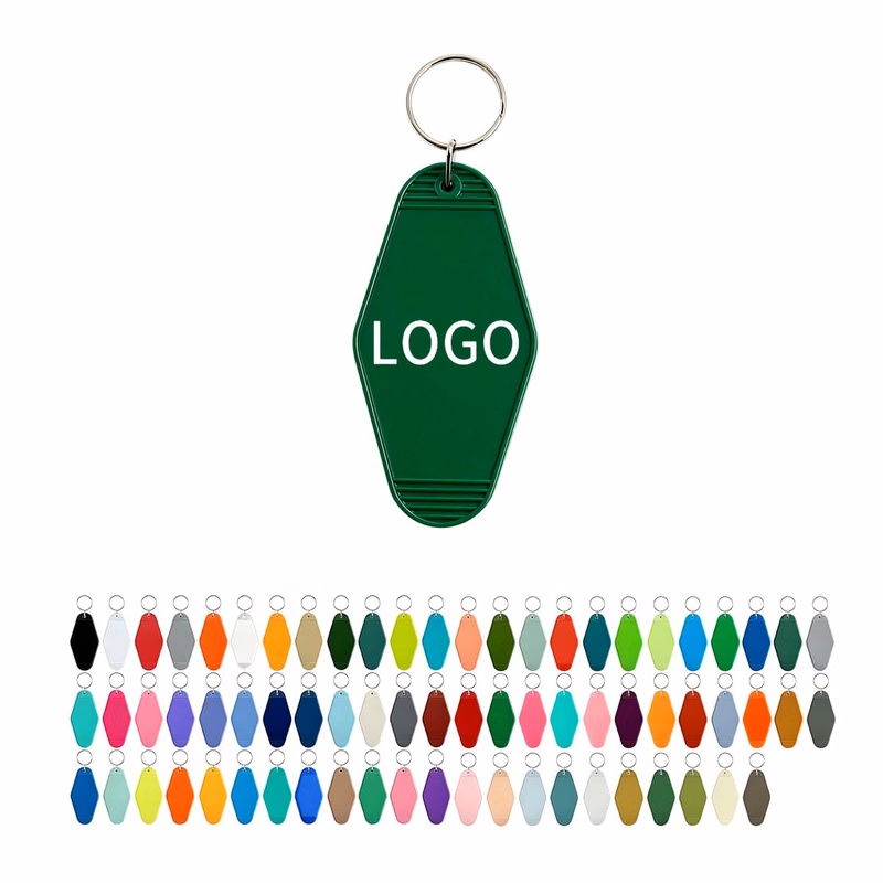 Rhombus Plastic Key Tag