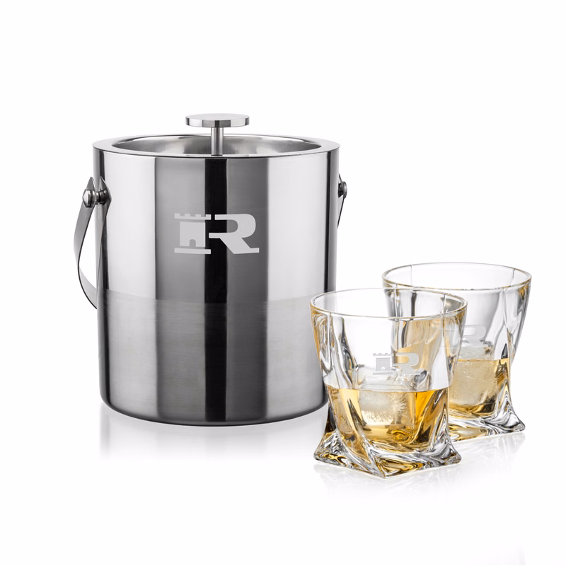 Catania Ice Bucket & Oasis On-the-Rocks Set